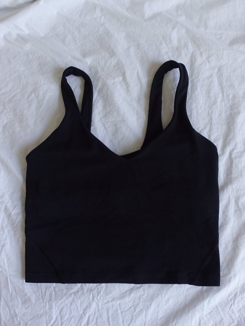 Lululemon Longline Black V-Neck Sports Bra